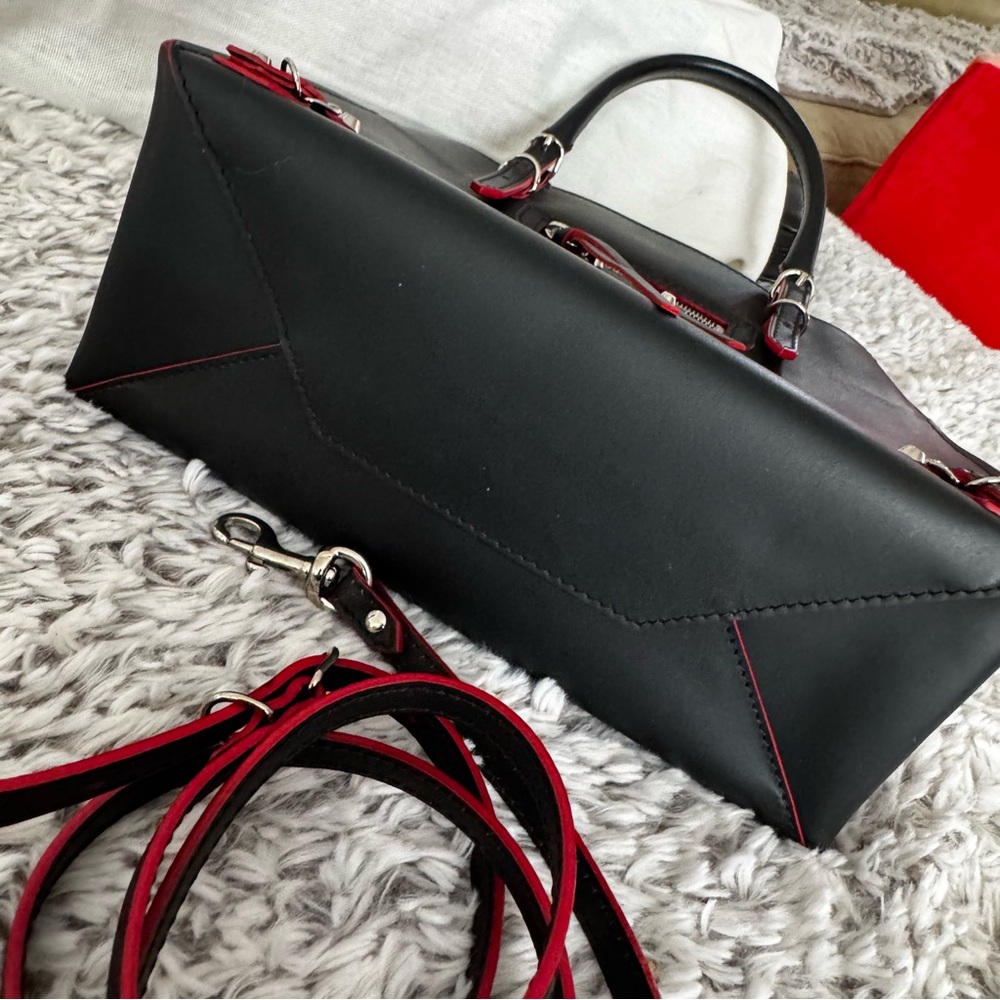 Balenciaga Black Leather Mini Papier A4 Tote - Picture 4 of 10